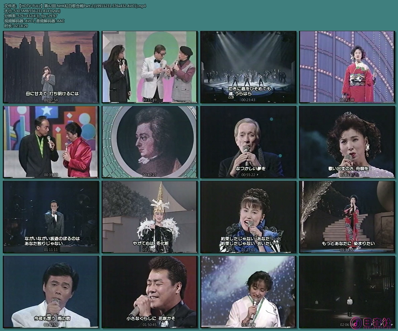 【HDTV-FULL】第42回 NHK紅白歌合戦Part 2.(19911231 576x432 AVC1).mp4.jpg
