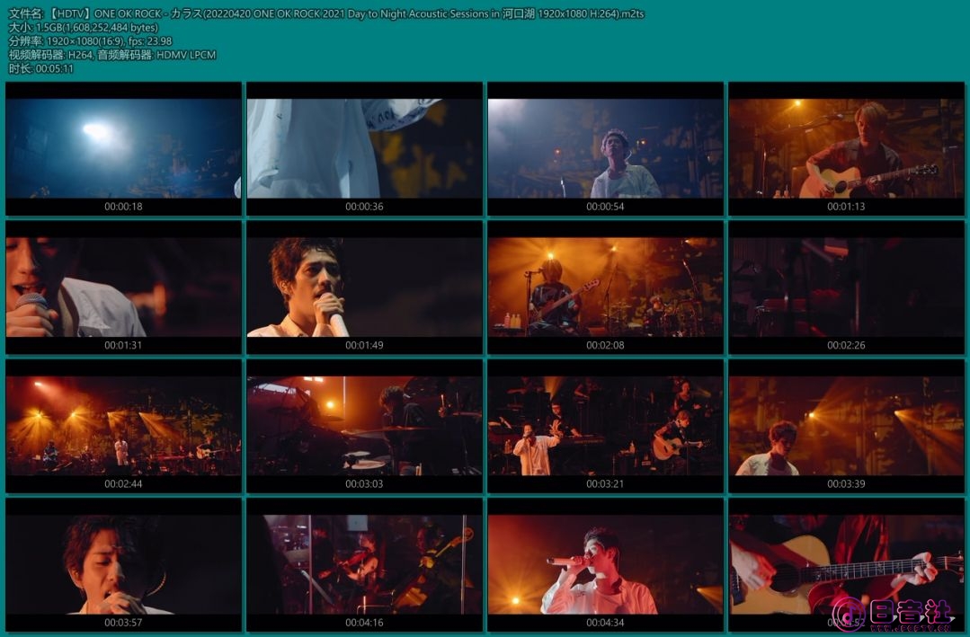 【HDTV】ONE OK ROCK - カラス(20220420 ONE OK ROCK 2021 Day to Night Acoustic Ses.jpg