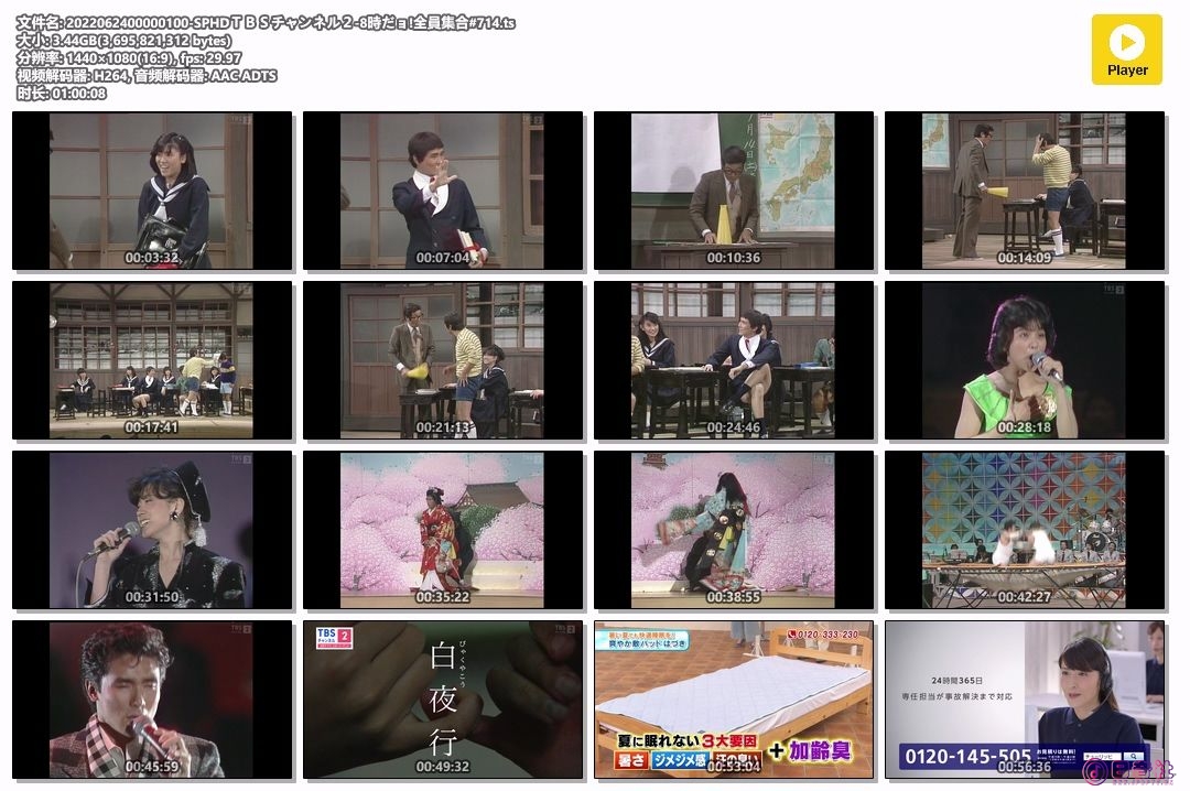 【HDTV-FULL】ＴＢＳチャンネル２ 8時だョ!全員集合#714 (20220624  ＴＢＳチャンネル２ 1440x1080 H264)