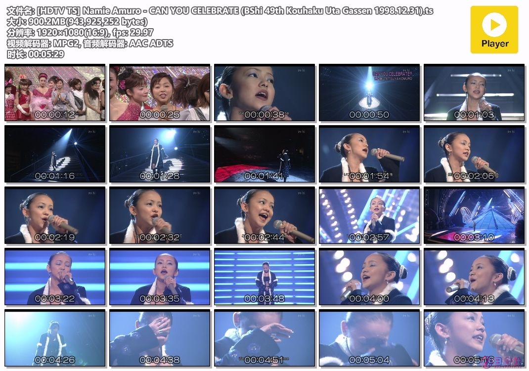 [HDTV TS] Namie Amuro - CAN YOU CELEBRATE (BShi 49th Kouhaku Uta Gassen 1998.12.31).ts.jpg
