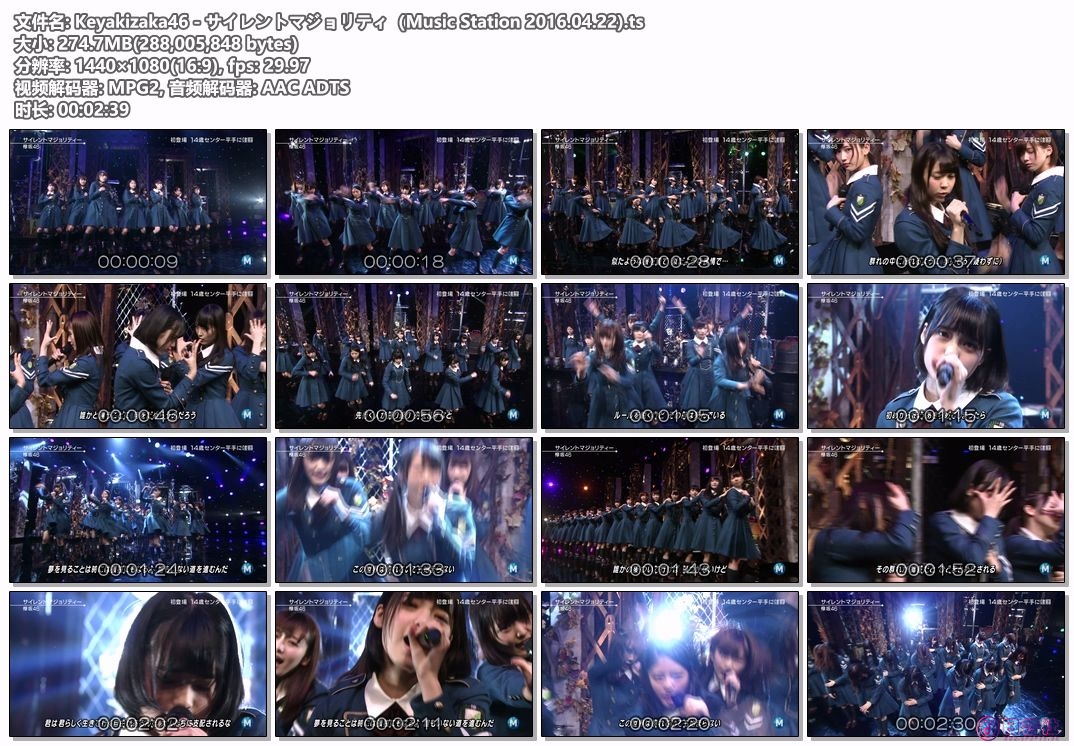 Keyakizaka46 - サイレントマジョリティ（Music Station 2016.04.22).ts.jpg
