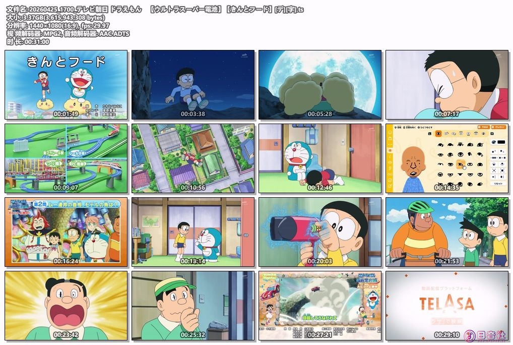 20260425_1700_テレビ朝日 ドラえもん　【ウルトラスーパー電池】【きんとフード】[デ.jpg