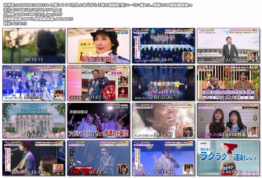 2026050619002154-１億２０００万人のありがとう歌の感謝祭[字]ユーミン嵐BTS…感謝の.jpg