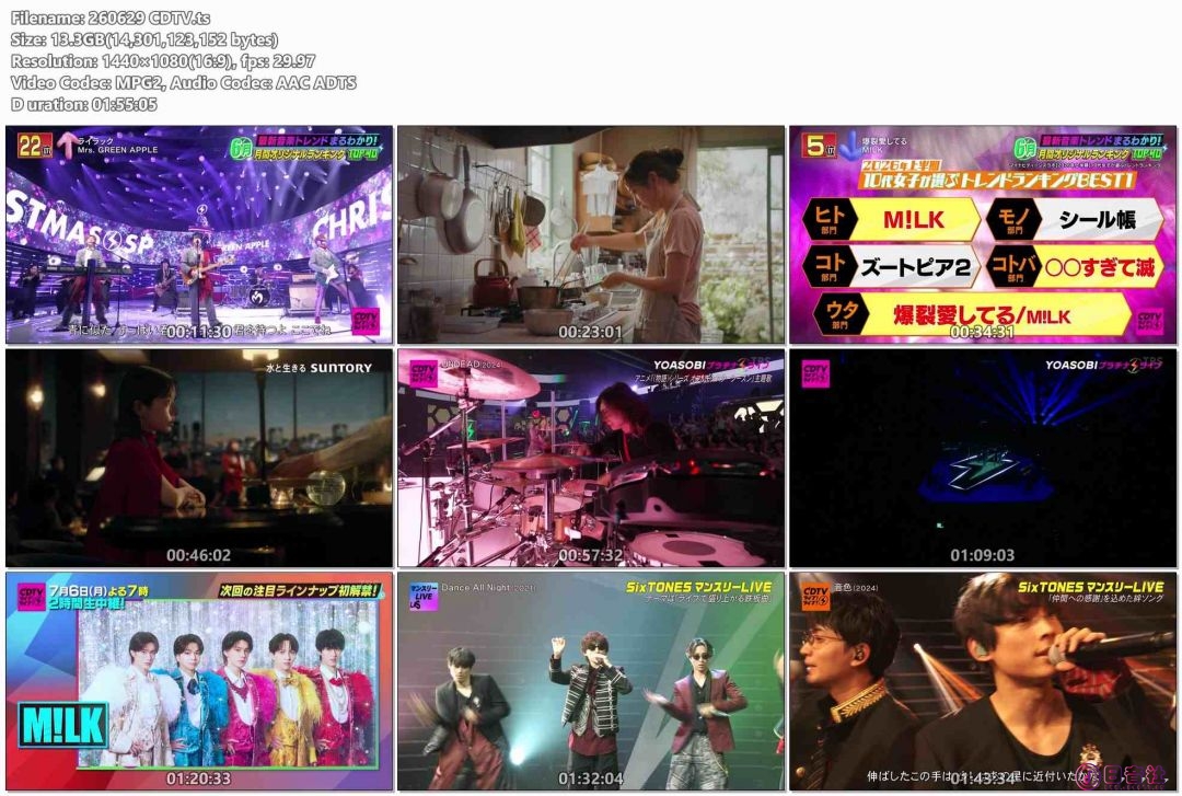 【HDTV-FULL】ＣＤＴＶライブ！ライブ！2時間SP（20260629 TBS 1080i MPEG2-TS）